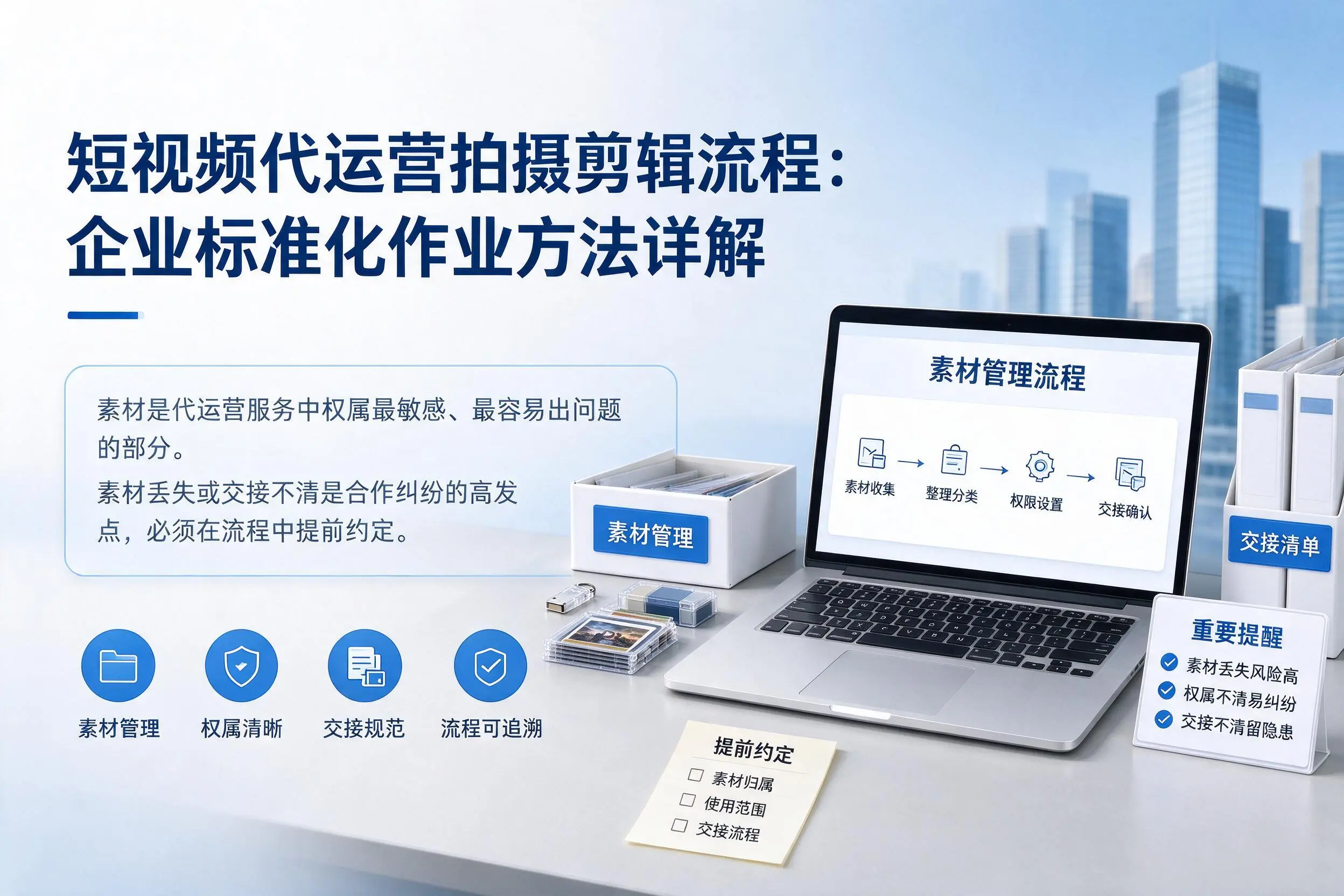 短视频代运营拍摄剪辑流程:广元企业标准化作业方法详解