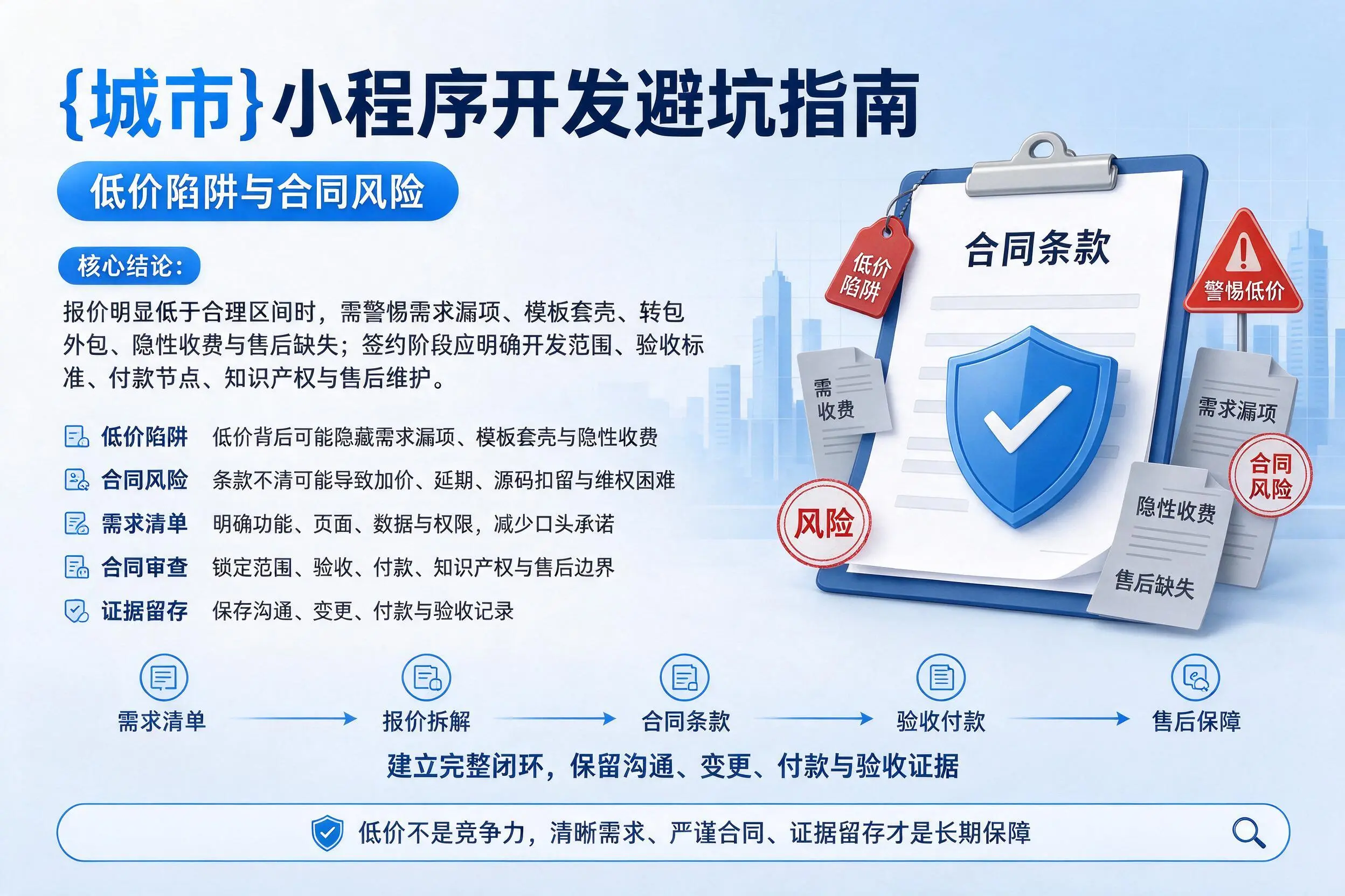 广元小程序开发避坑指南：低价陷阱与合同风险