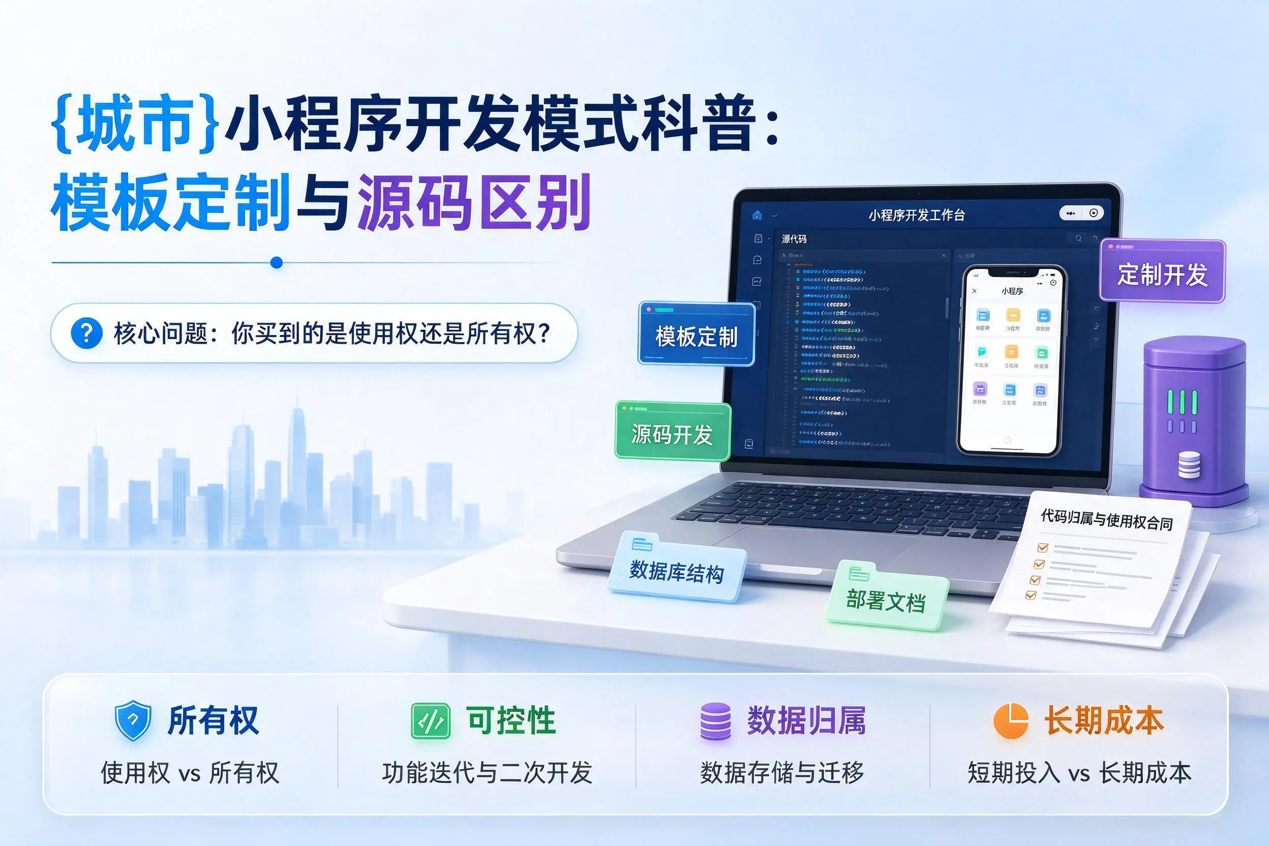 广元小程序开发模式科普:模板定制与源码区别